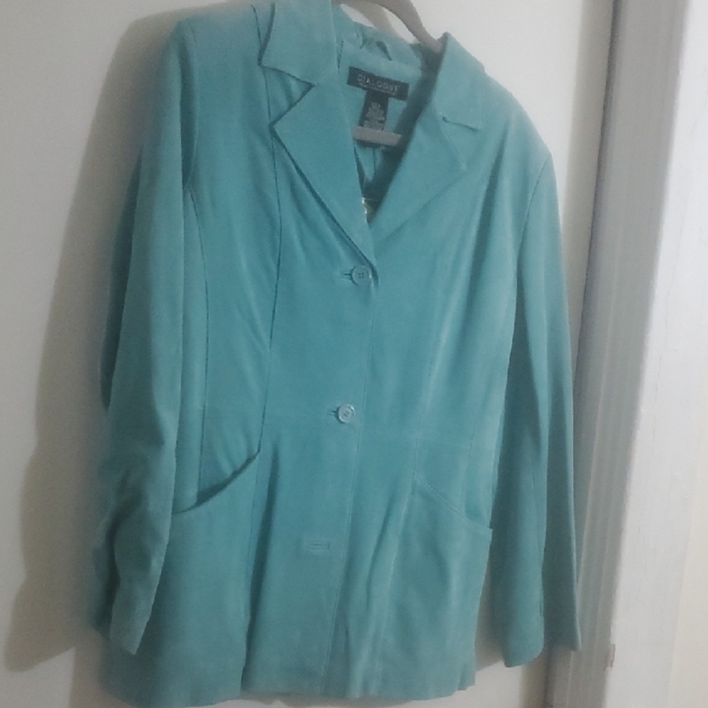 Dialogue Blue Blazer Tailored Wool-Blend Jacket